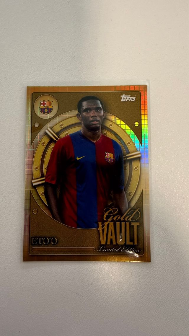 Eto'o Gold Vault Topps Barcelona