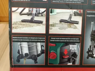 Húmedo Seco 1500W Aspiradora PARKSIDE