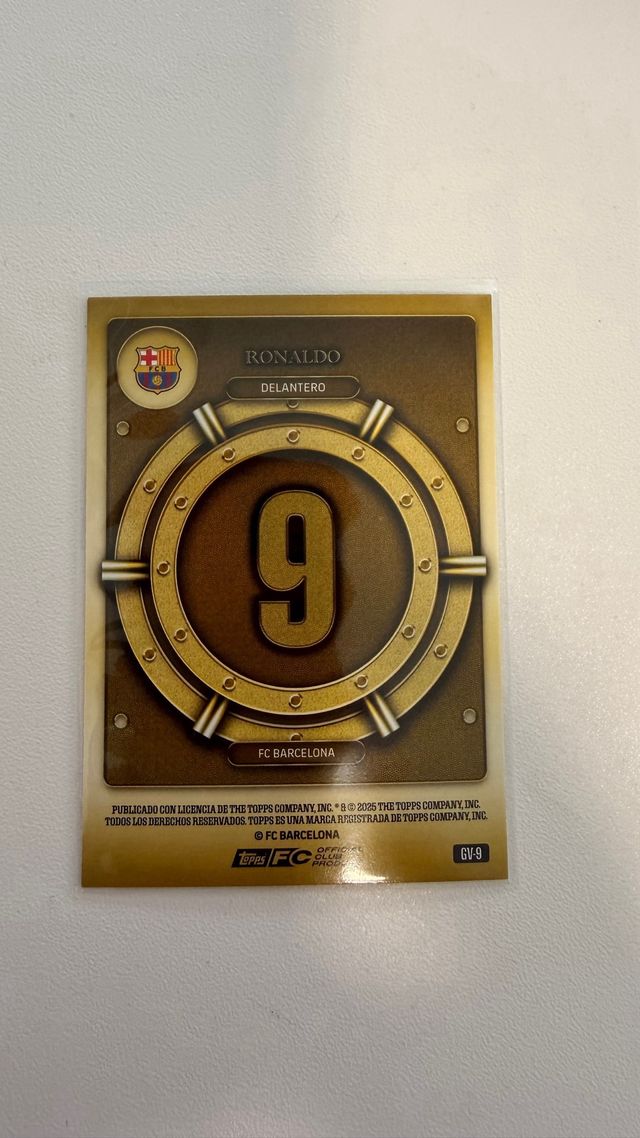 Ronaldo Gold Vault Topps Barcelona