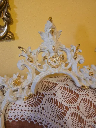 Marco Barroco Blanco y Dorado