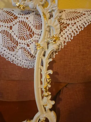 Marco Barroco Blanco y Dorado