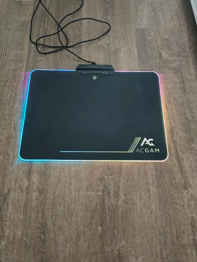 Alfombrilla Gaming ACGAM RGB Negra
