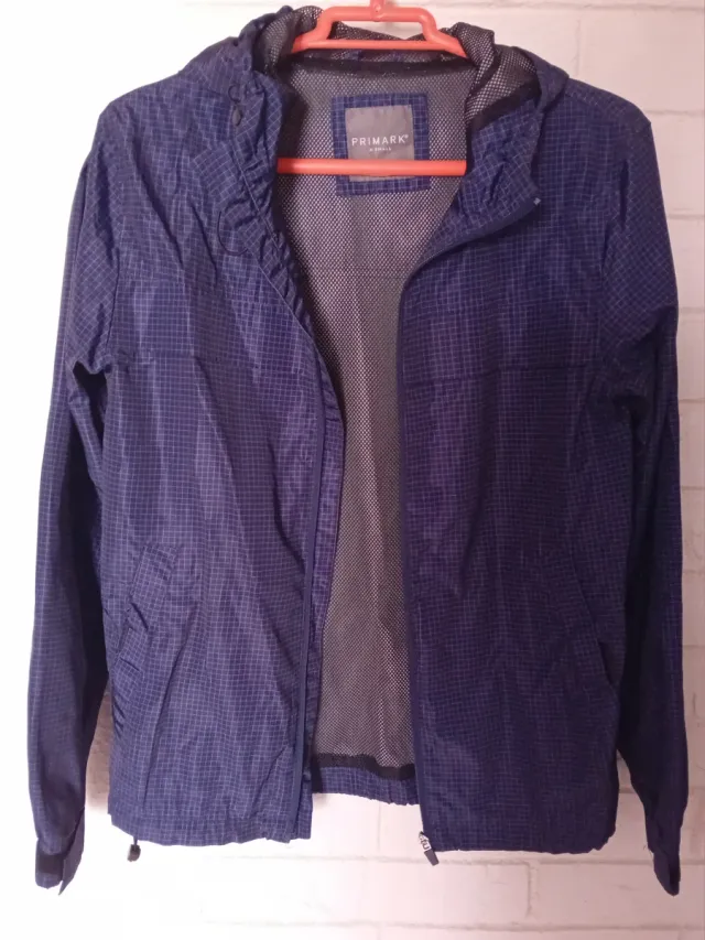 Chaqueta impermeable Primark azul Talla XS