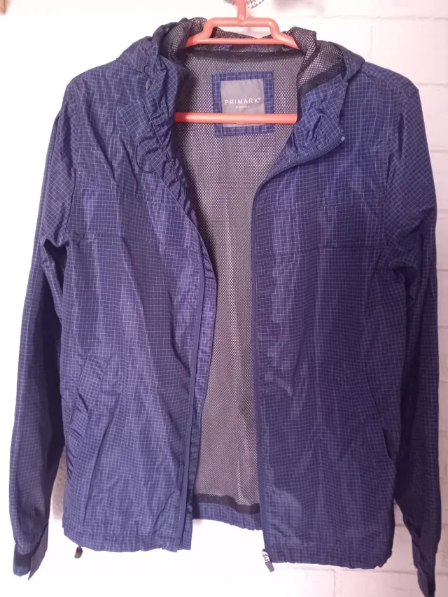 Chaqueta impermeable Primark azul Talla XS