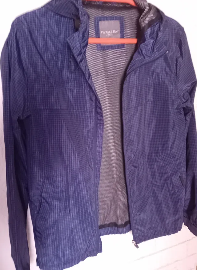 Chaqueta impermeable Primark azul Talla XS