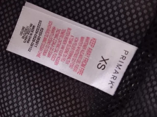 Chaqueta impermeable Primark azul Talla XS