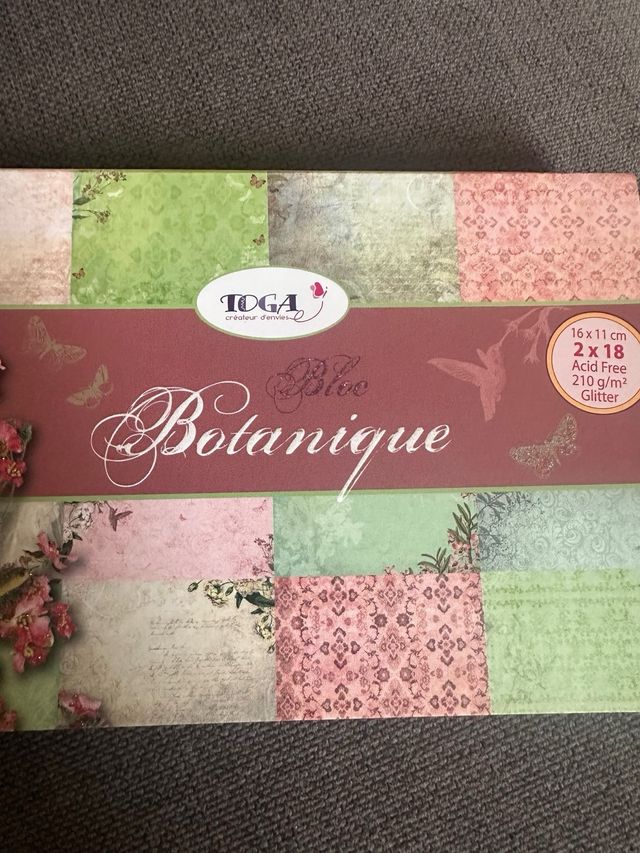 Papel Scrapbook Botanique TOGA 210 g/m²