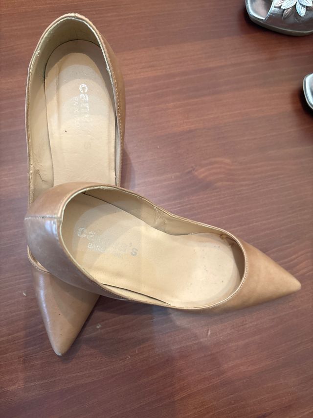 Zapatos de Piel Mujer Camila Beige