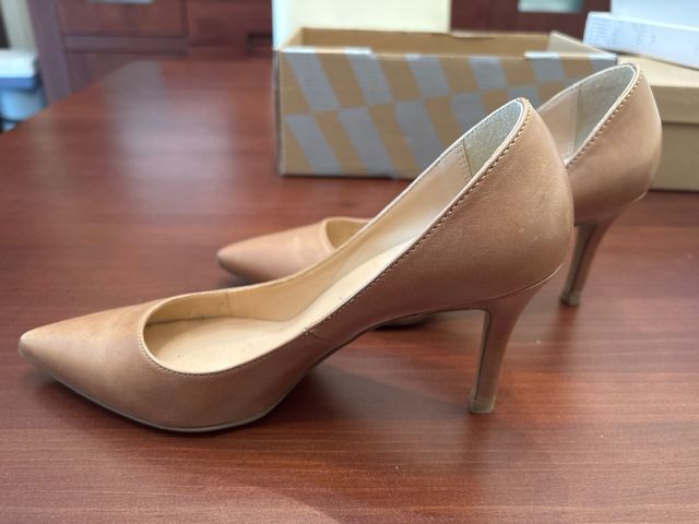 Zapatos de Piel Mujer Camila Beige