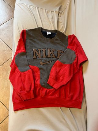 Felpa Nike Vintage Grigio/Rosso