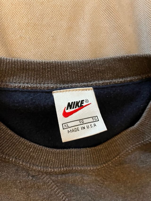 Felpa Nike Vintage Grigio/Rosso