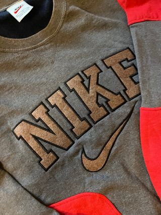 Felpa Nike Vintage Grigio/Rosso