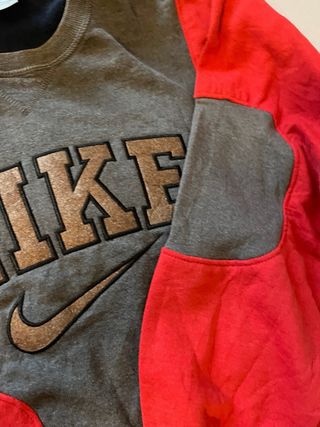 Felpa Nike Vintage Grigio/Rosso