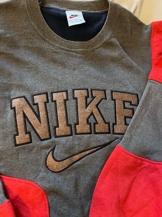 Felpa Nike Vintage Grigio/Rosso