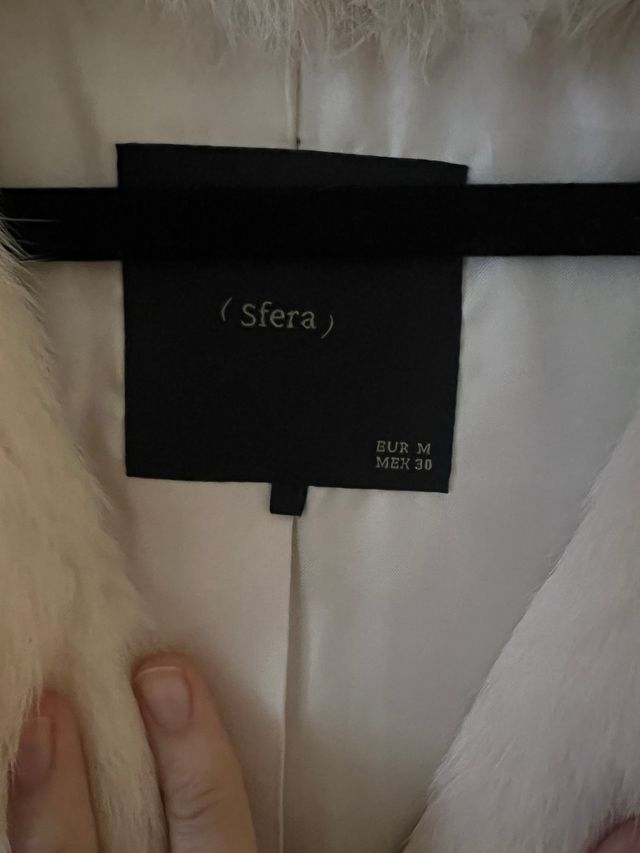 Abrigo pelo conejo Sfera Edición Limitada Talla M