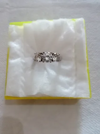 Anello Trilogy Zirconia Cubica Argento