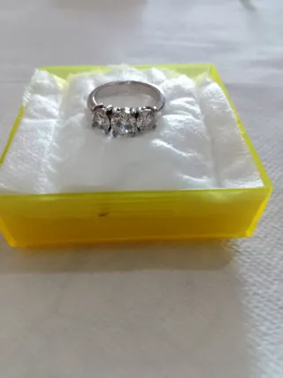 Anello Trilogy Zirconia Cubica Argento