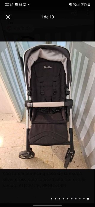 Carro de bebé marca Silver Cross