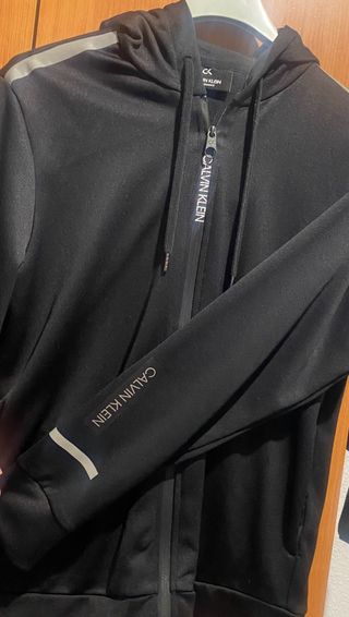 Sudadera Calvin Klein Negra Cremallera