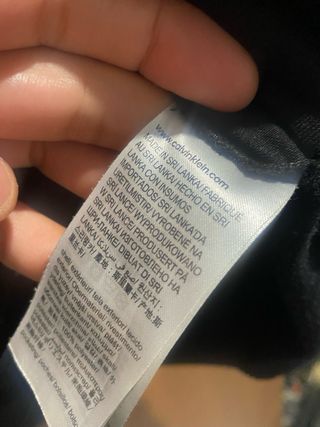 Sudadera Calvin Klein Negra Cremallera