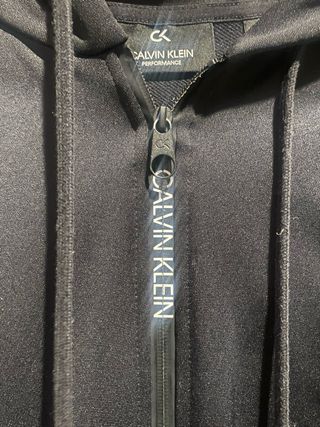 Sudadera Calvin Klein Negra Cremallera