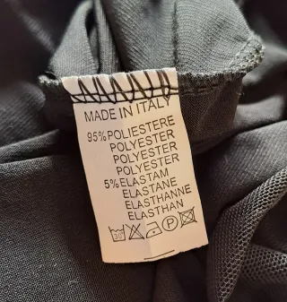 Vestito paillettes argento e nero