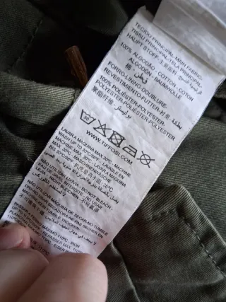 Parka verde Tiffosi con capucha