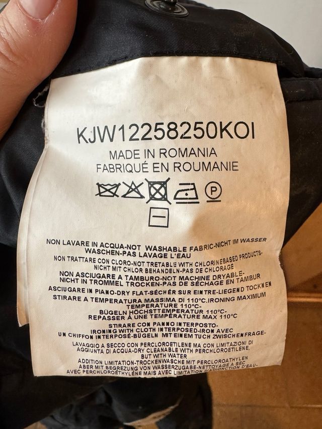 Giacca Hogan nera con cappuccio