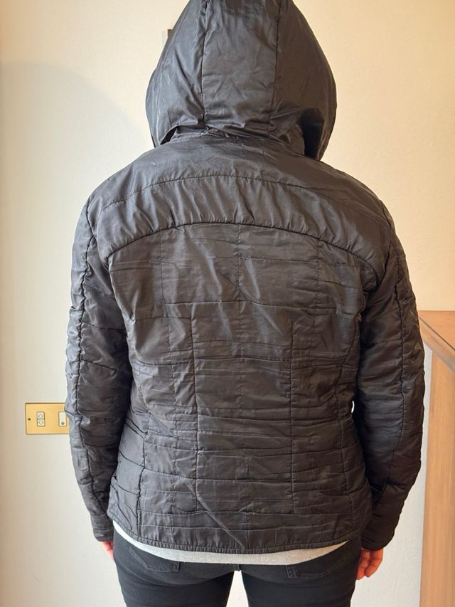 Giacca Hogan nera con cappuccio