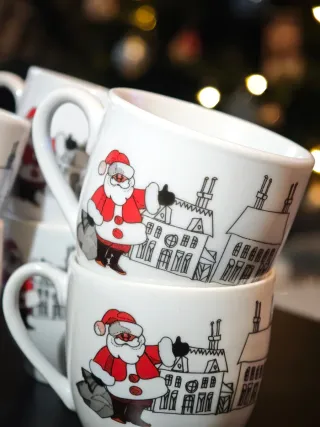 Set 6 Tazzine Natale Babbo Natale