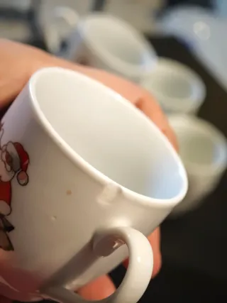 Set 6 Tazzine Natale Babbo Natale