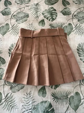 Falda Stradivarius Talla XS Marrón