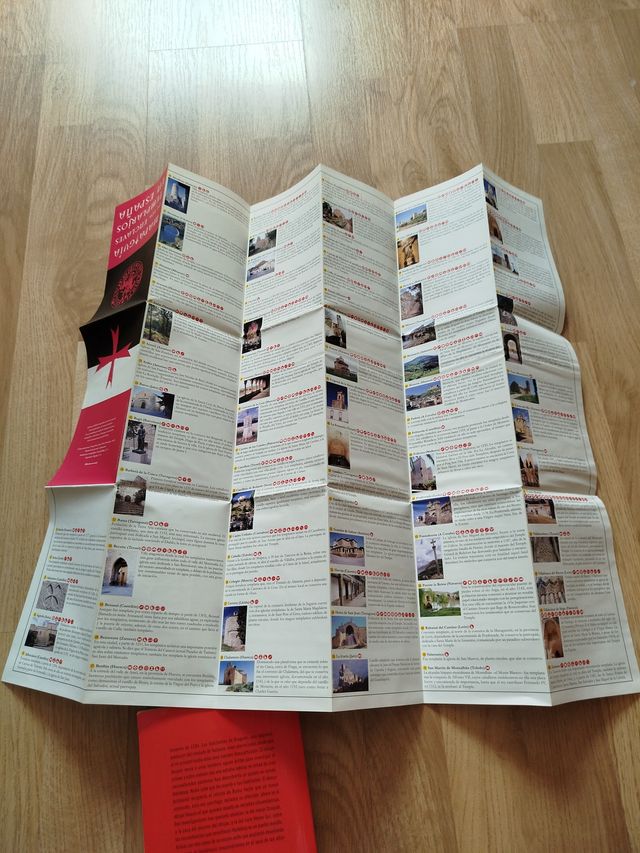 La herejía, con mapa de enclaves templarios España