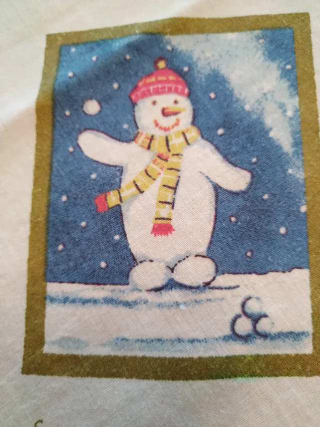 Tovaglia di Natale con Motivo di Palle di Neve