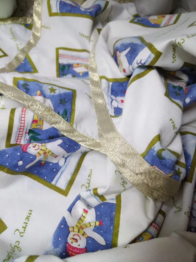 Tovaglia di Natale con Motivo di Palle di Neve