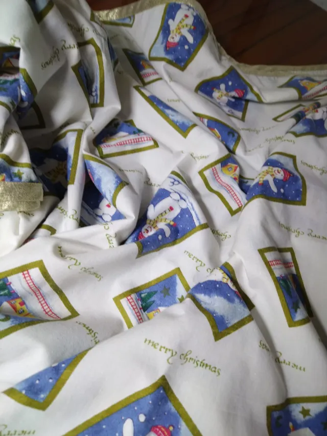 Tovaglia di Natale con Motivo di Palle di Neve