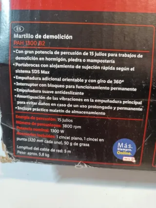 Demolicion Martillo PARKSIDE