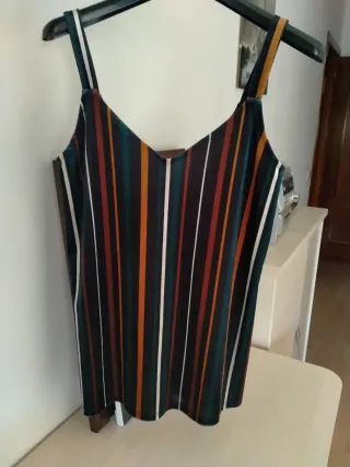 Blusa de tirantes con rayas