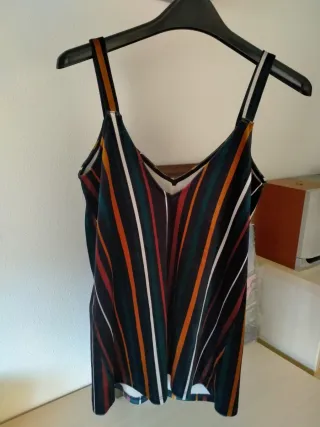 Blusa de tirantes con rayas