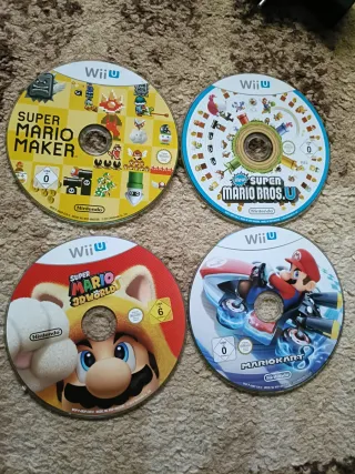 Pacchetto 4 Giochi Wii U: Mario Maker, Mario Bros U, 3D