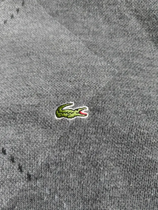 Chaqueta Lacoste gris cremallera