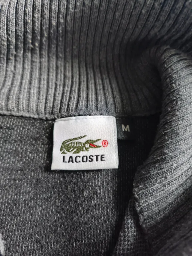 Chaqueta Lacoste gris cremallera