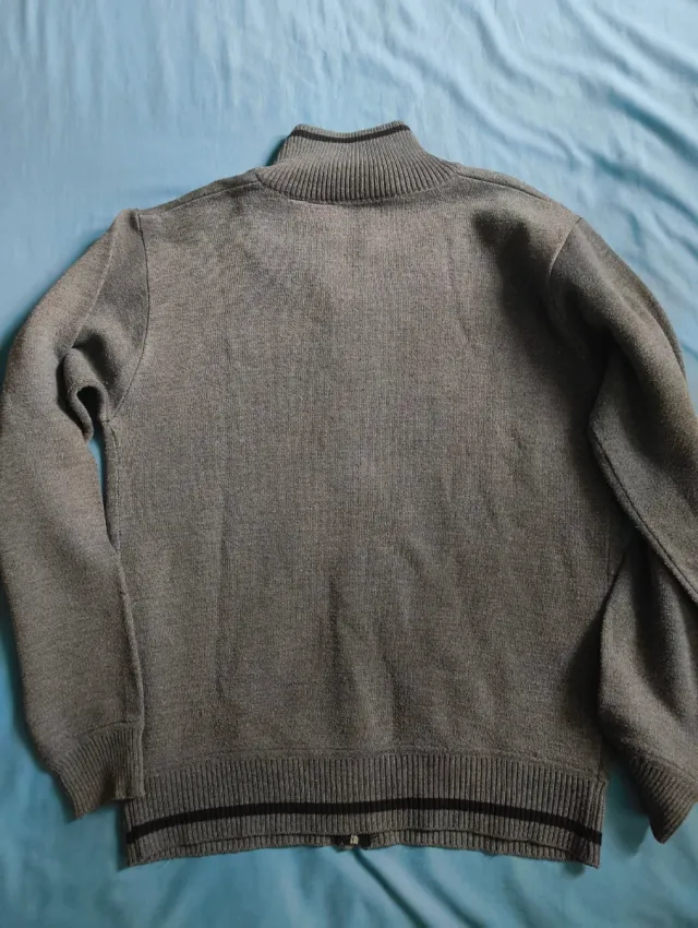 Chaqueta Lacoste gris cremallera