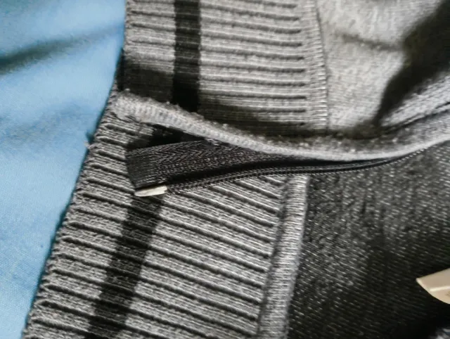 Chaqueta Lacoste gris cremallera