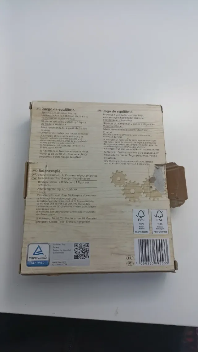 Juego varios para niños/as pequeños (madera)