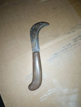 Roncola con manico in corno