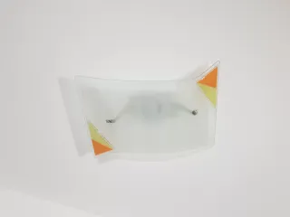 Plafoniera in vetro colorato