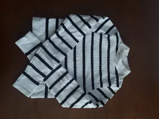 Jersey Stradivarius Rayas Blancas y Negras