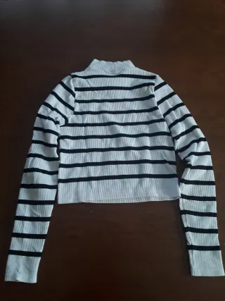 Jersey Stradivarius Rayas Blancas y Negras