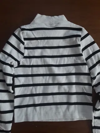 Jersey Stradivarius Rayas Blancas y Negras